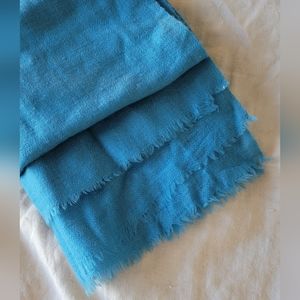 Blue cashmere scarf